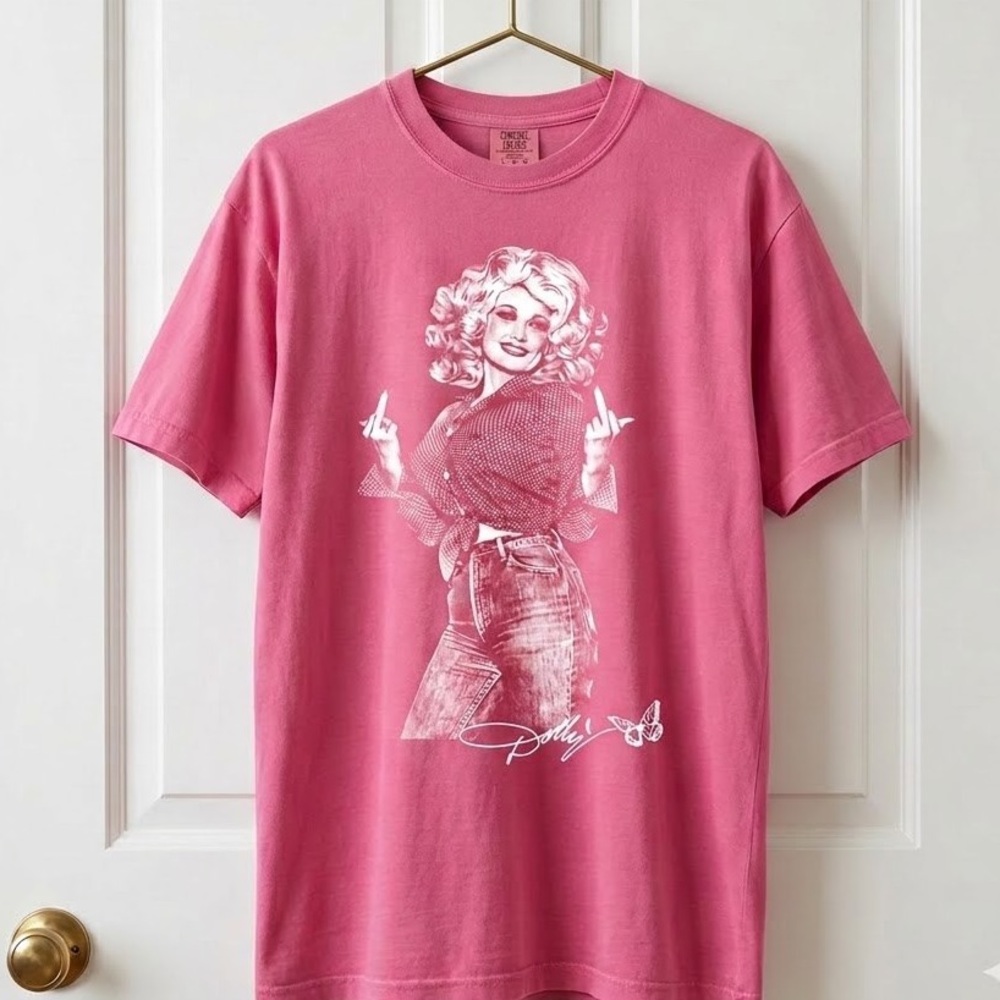 Dolly Parton Middle Finger Comfort colors TShirt